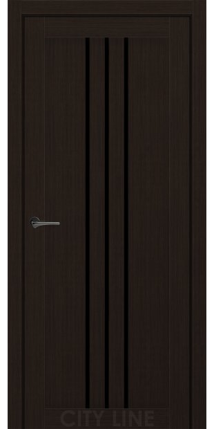 Межкомнатные двери CityLine Express ROCKY korfad-express-rocky-venge-klasik-bravo-collection-s-cernym-steklom